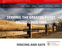 Tablet Screenshot of fencespecialists.com